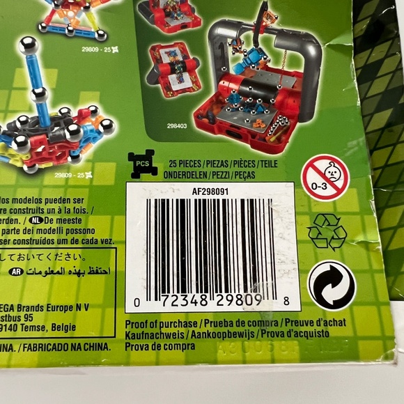 Mega Bloks Magnext Core 29809 Building Toy 25 pieces Kids Ages 6+ Magnetic Set - Picture 5 of 9